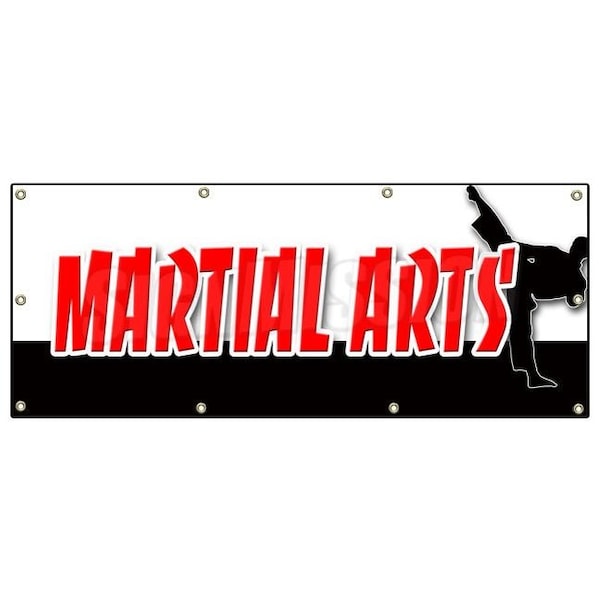 Signmission MARTIAL ARTS BANNER SIGN jiu-jitsu kung fu tae kwon do judo classes B-96 Martial Arts - main